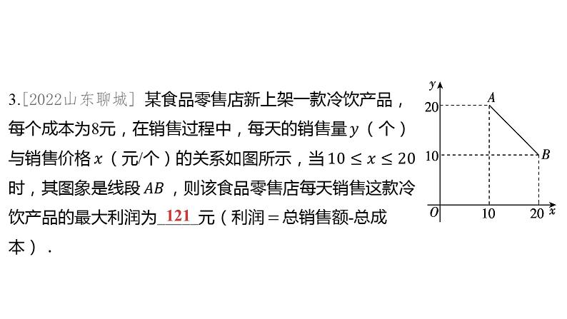 2024河南中考数学一轮知识点复习专题 二次函数的实际应用 课件第4页