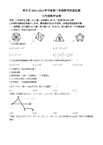 江西省萍乡市2023-2024学年七年级下学期期末数学试题