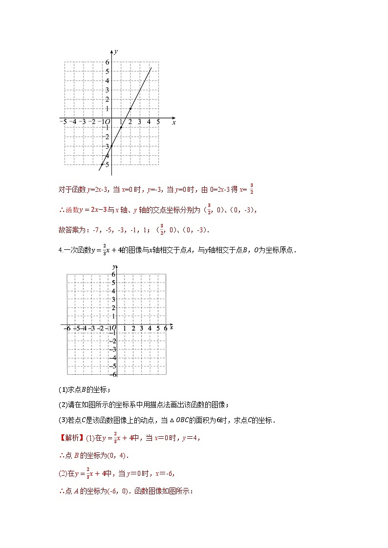 6.3 一次函数的图像 (1)(分层练习)-2023-2024学年八年级数学上册(苏科版)03