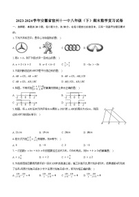 2023-2024学年安徽省宿州十一中八年级（下）期末数学复习试卷(含答案)