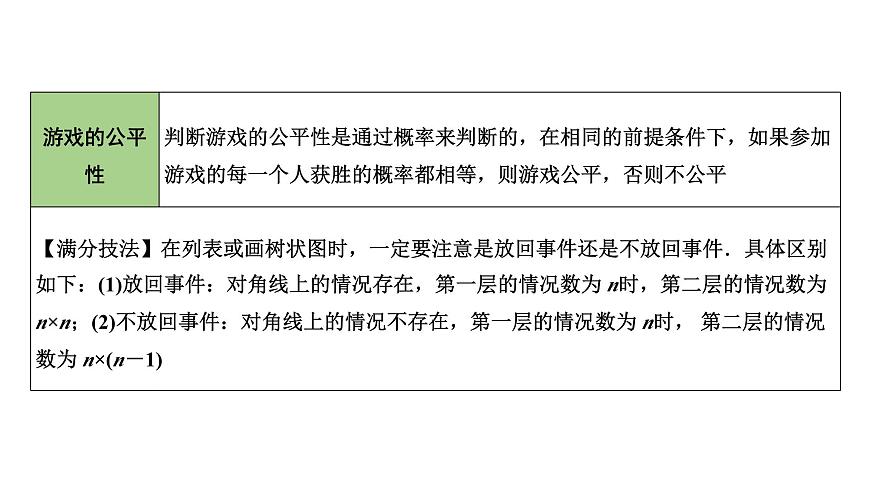 2024內(nèi)蒙古中考數(shù)學(xué)二輪專題復(fù)習(xí) 第35課時(shí) 概 率(課件)第8頁