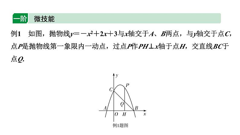 2024内蒙古中考数学二轮专题复习 二次函数与几何综合题 类型一 线段问题(课件)第2页
