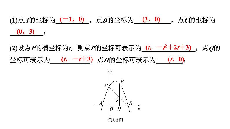 2024内蒙古中考数学二轮专题复习 二次函数与几何综合题 类型一 线段问题(课件)第3页