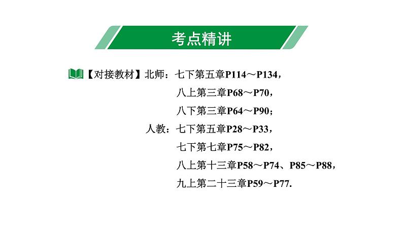2024内蒙古中考数学一轮复习 第33课时 图形的对称(含折叠)、平移与旋转(课件)第3页
