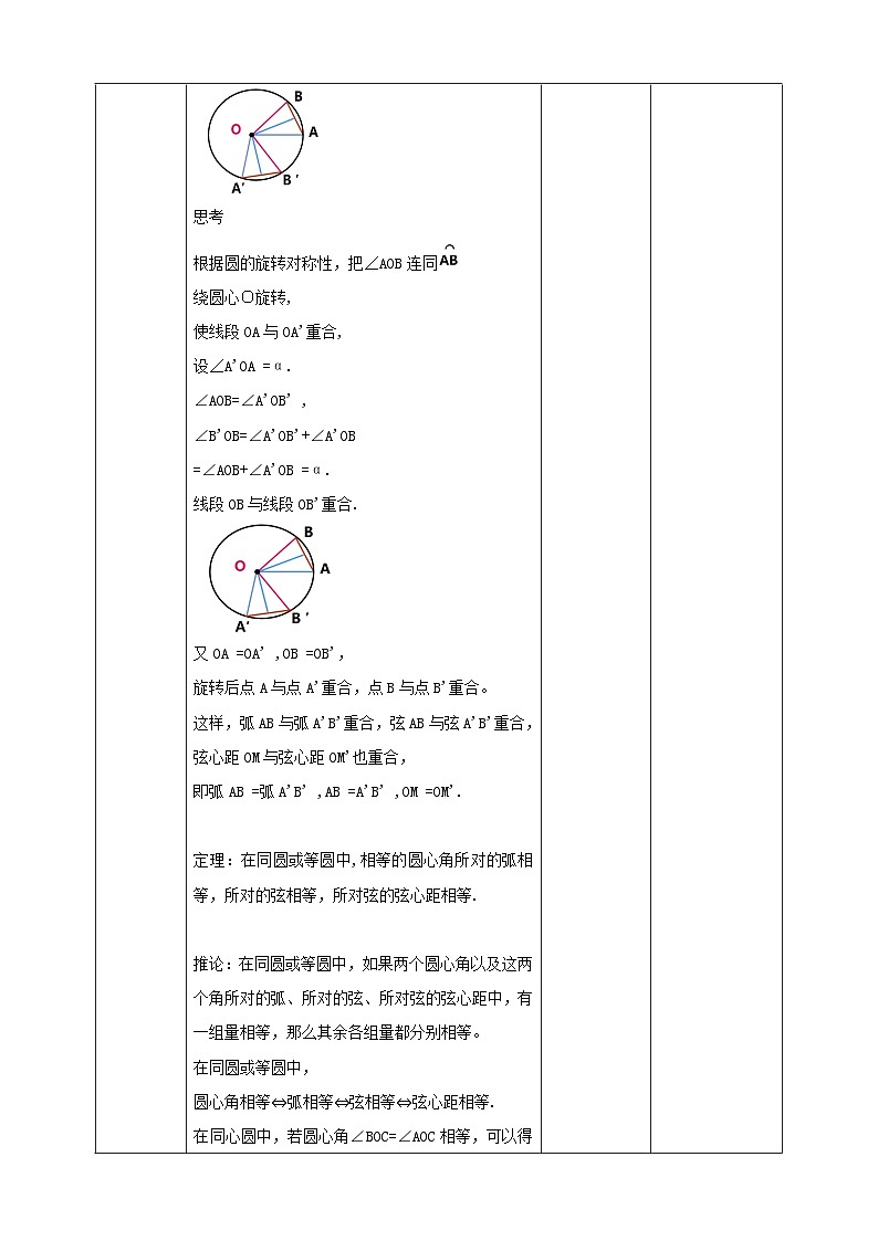 【核心素养目标】沪科版数学九年级下册24.2.3《圆心角、弧、弦、弦心距之间的关系》 课件+教案03
