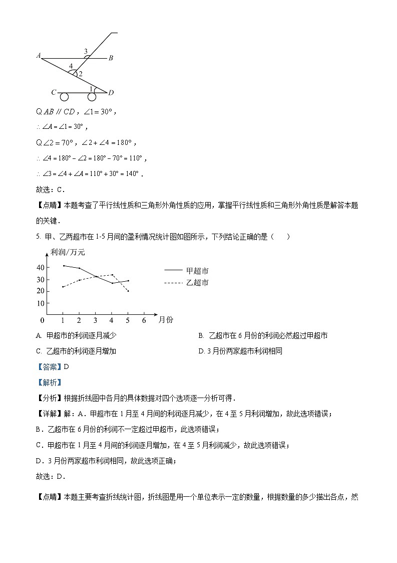 精品解析：江西省贛州市贛縣區(qū)2022-2023學(xué)年七年級(jí)下學(xué)期期末數(shù)學(xué)試題（解析版）第3頁(yè)