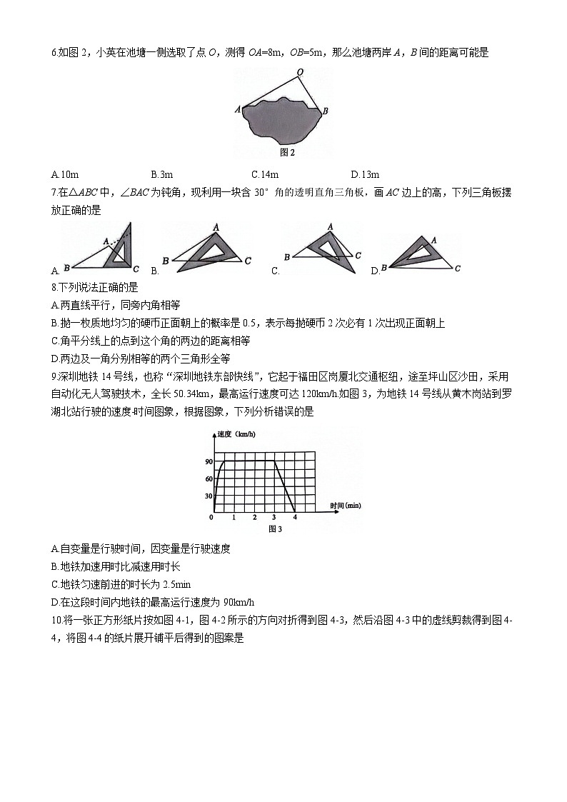 广东省深圳市福田区2023-2024学年七年级下学期期末数学试题02