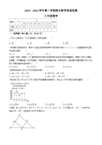 河南省许昌市襄城县2023-2024学年八年级下学期期末数学试题