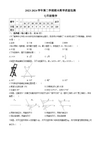 河南省许昌市襄城县2023-2024学年七年级下学期期末数学试题