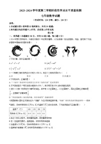 山东省青岛市市南区2023-2024学年七年级下学期期末考试数学试题