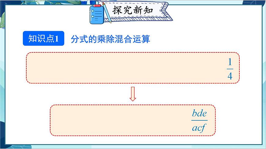 人教版數(shù)學(xué)八年級(jí)上冊(cè) 15.2.1 第2課時(shí) 分式的乘除混合運(yùn)算與分式的乘方 PPT課件第4頁(yè)