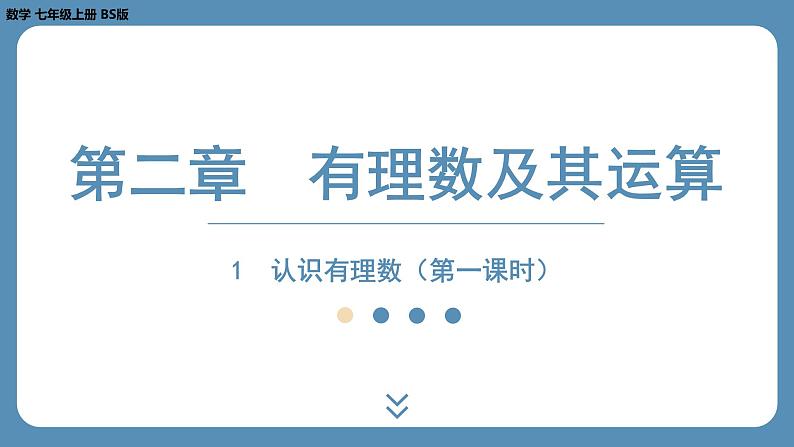 2024-2025学年度北师版七上数学2.1认识有理数(第一课时)【课外培优课件】第1页