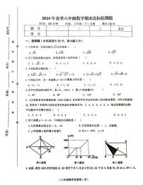 海南省省直辖县级行政单位临高县2023-2024学年八年级下学期7月期末数学试题