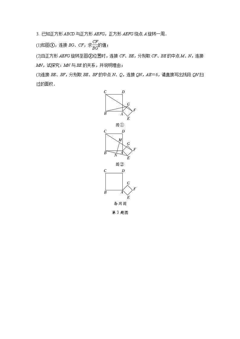 2024中考数学全国真题分类卷 模型四 手拉手模型 强化训练(含答案)第3页