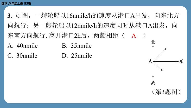 2024-2025学年度北师版八上数学-期末复习课一(第一章勾股定理)【课外培优课件】第3页