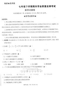 湖北省恩施土家族苗族自治州2023-2024学年七年级下学期7月期末考试数学试题