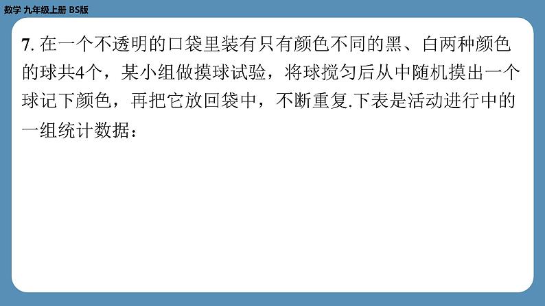 2024-2025学年度北师版九上数学-专题5-概率的综合问题【课外培优课件】08