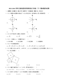 云南省昆明市嵩明县2023-2024学年八年级下学期期末数学试题