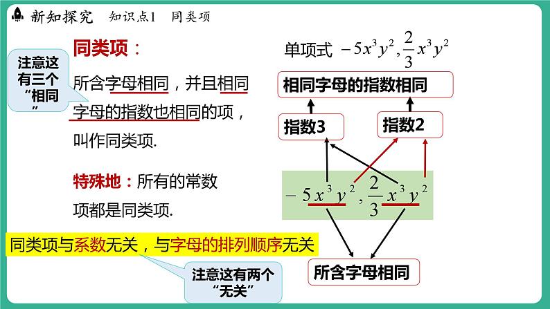4.2 合并同类项 第1课时(课件)-2024--2025学年 冀教版(2024)七年级数学上册第7页