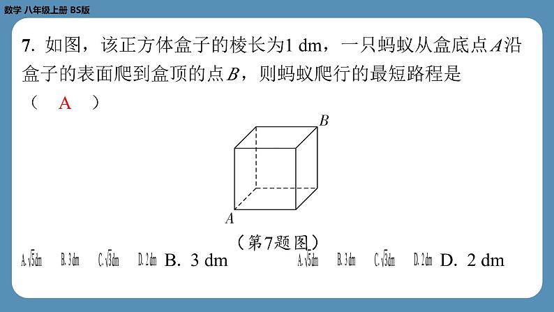 2024-2025学年度北师版八上数学-第十九周自主评价练习(期末测评一)【八年级上册全册】(课件)第7页