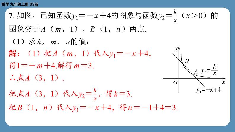 北师版九上数学期末复习课(五)第六章反比例函数(课外培优课件)06