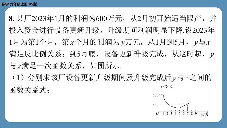 北师版九上数学期末复习课(五)第六章反比例函数(课外培优课件)08