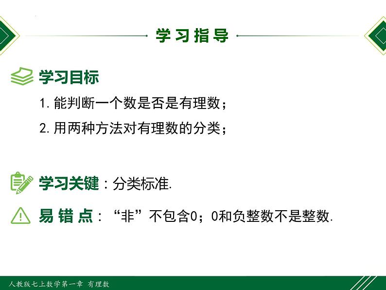人教版七年级数学上册同步教材1.2.1 有理数(课件)第2页