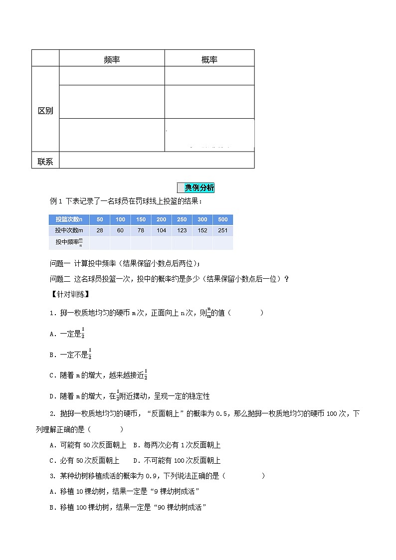 25.3 用频率估计概率(第一课时)课件+教学设计+导学案+分层练习03