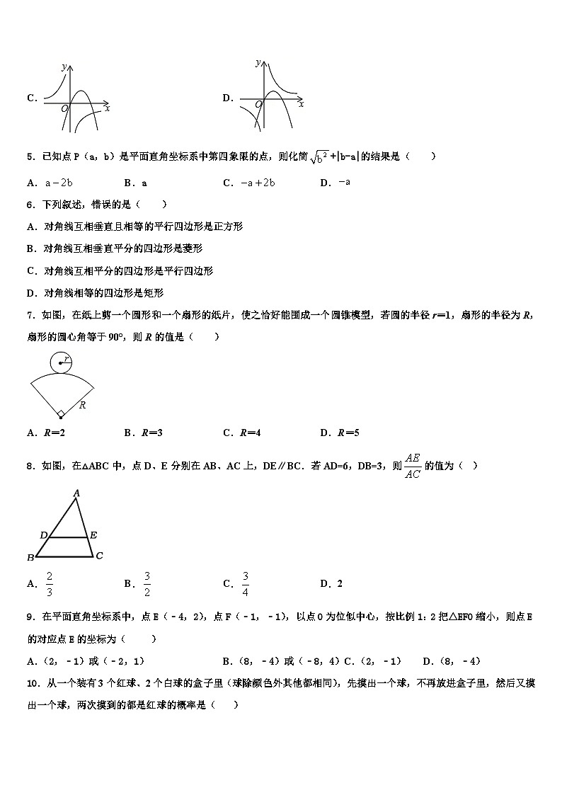 重庆巴川量子中学2022-2023学年数学九上期末学业质量监测试题含解析第2页