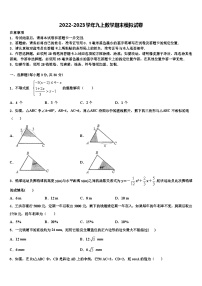 浙江省绍兴市柯桥区六校联盟2022-2023学年数学九上期末学业质量监测试题含解析