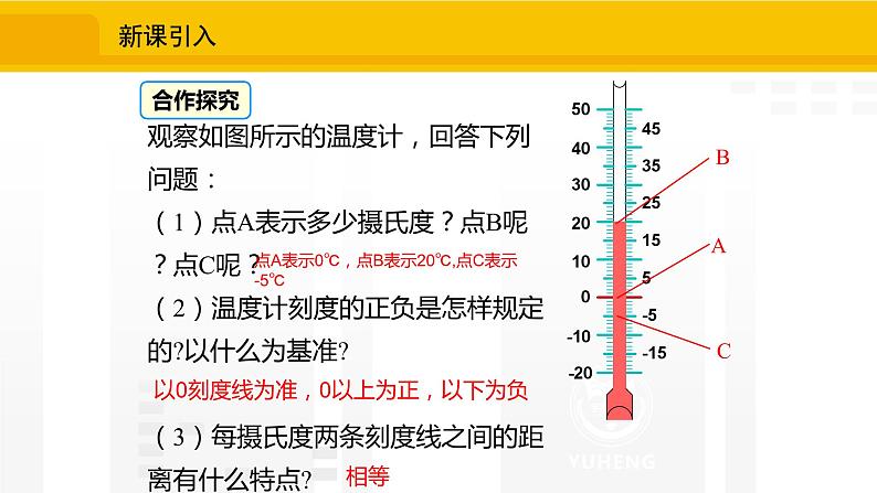 北师大版(2024版)七年级数学上册课件 2.1.3数轴第3页