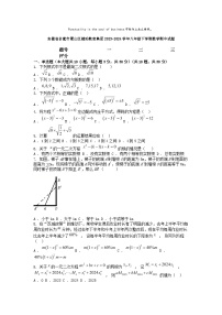 [数学][期中]安徽省合肥市蜀山区琥珀教育集团2023-2024学年八年级下学期数学期中试题