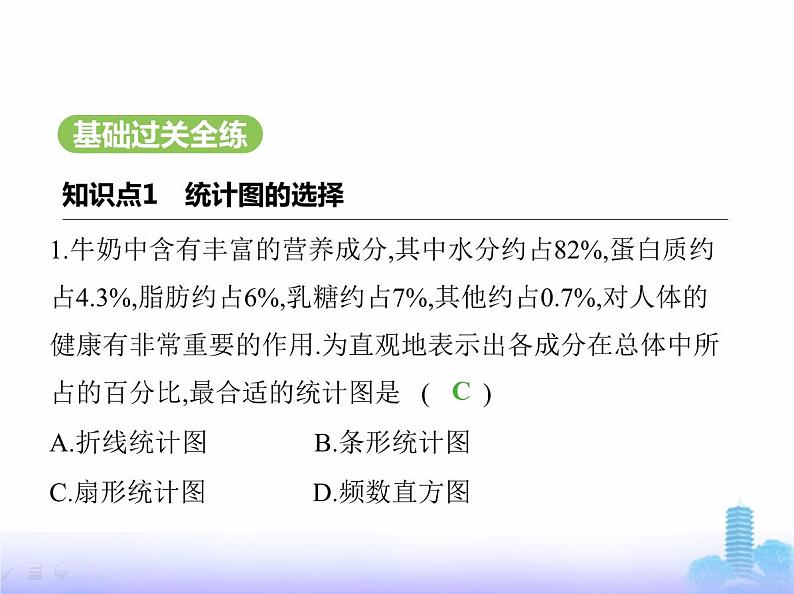 北师大版七年级数学上册第6章数据的收集与整理3数据的表示第3课时统计图的选择课件第2页
