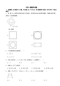 广东省深圳市2024年中考一模数学试题附答案