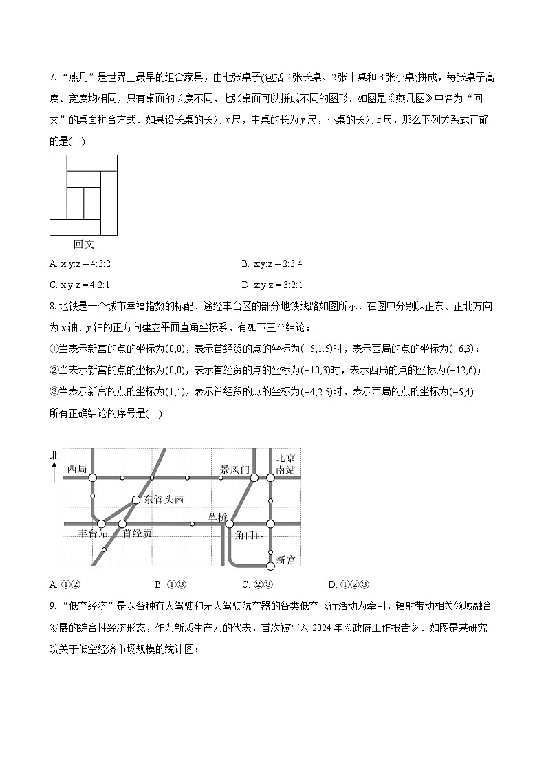 2023-2024学年北京市丰台区七年级下学期期末数学试题(含详细答案解析)第2页