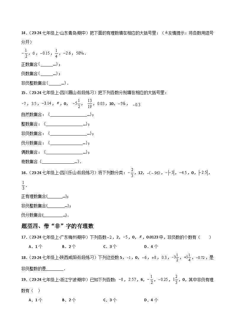 (人教版2024)七年级数学上册同步 1.2.1有理数 课件+同步练习含解析03