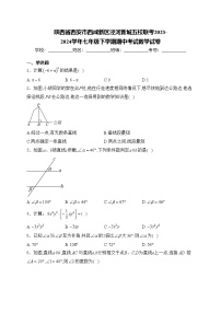 陕西省西安市西咸新区泾河新城五校联考2023-2024学年七年级下学期期中考试数学试卷(含答案)