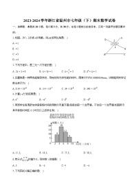 2023-2024学年浙江省温州市七年级(下)期末数学试卷(含详细答案解析)
