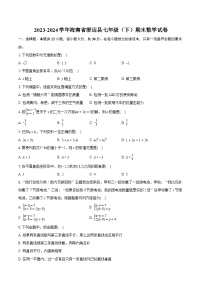 2023-2024学年海南省澄迈县七年级(下)期末数学试卷(含详细答案解析)