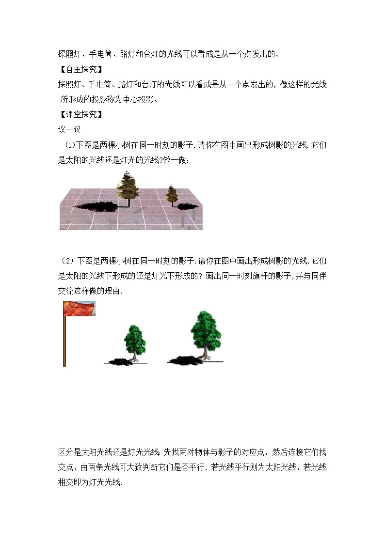 北师大版数学九年级上册 5.1 投影 第1课时 课件+导学案+教学设计+分层练习02