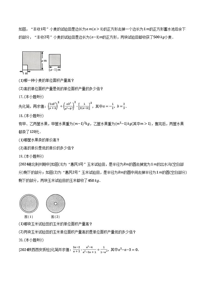 1.2分式的乘法和除法 湘教版初中数学八年级上册同步练习(含详细答案解析)03