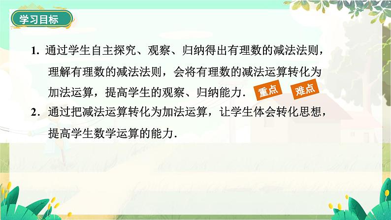 人教版数学七年级上册 第2章 2.1.2 第1课时 有理数减法的运算法则 PPT课件02