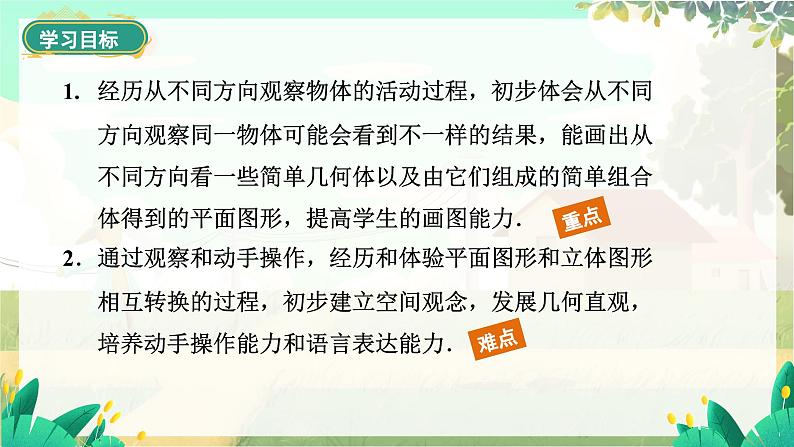 人教版数学七年级上册 第6章 6.1.1 第2课时 从不同方向看立体图形与立体图形的展开图 PPT课件02