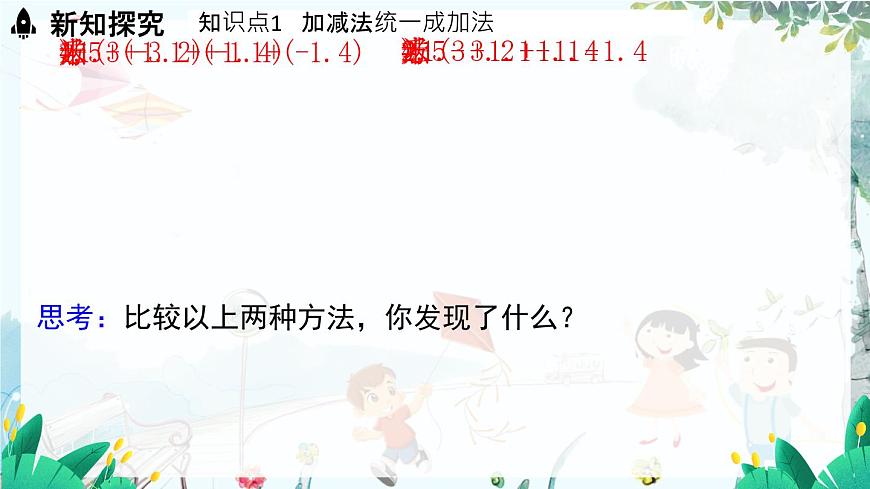 華師數(shù)學7年級上冊 第1章 1.8 有理數(shù)的加減混合運算 PPT課件第4頁