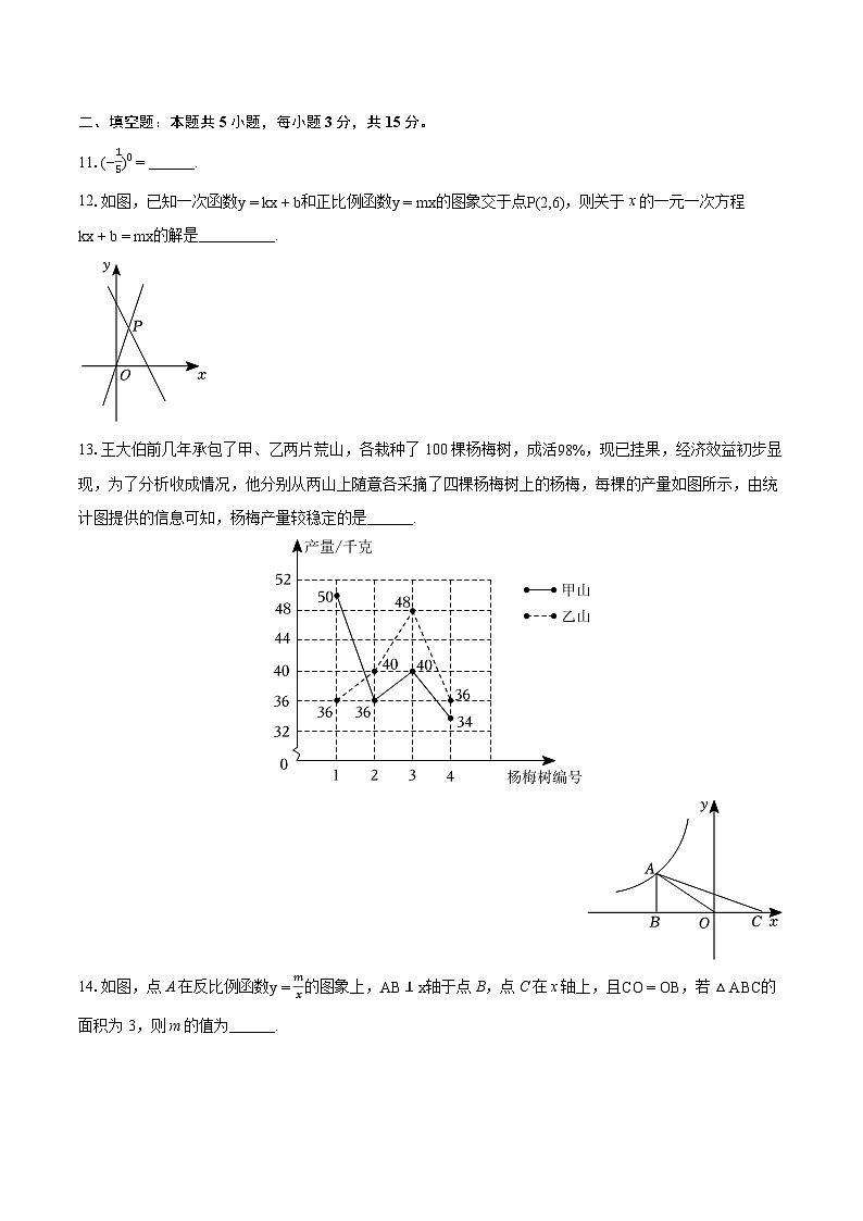 2023-2024学年河南省周口市商水县八年级(下)期末数学试卷(含详细答案解析)第3页