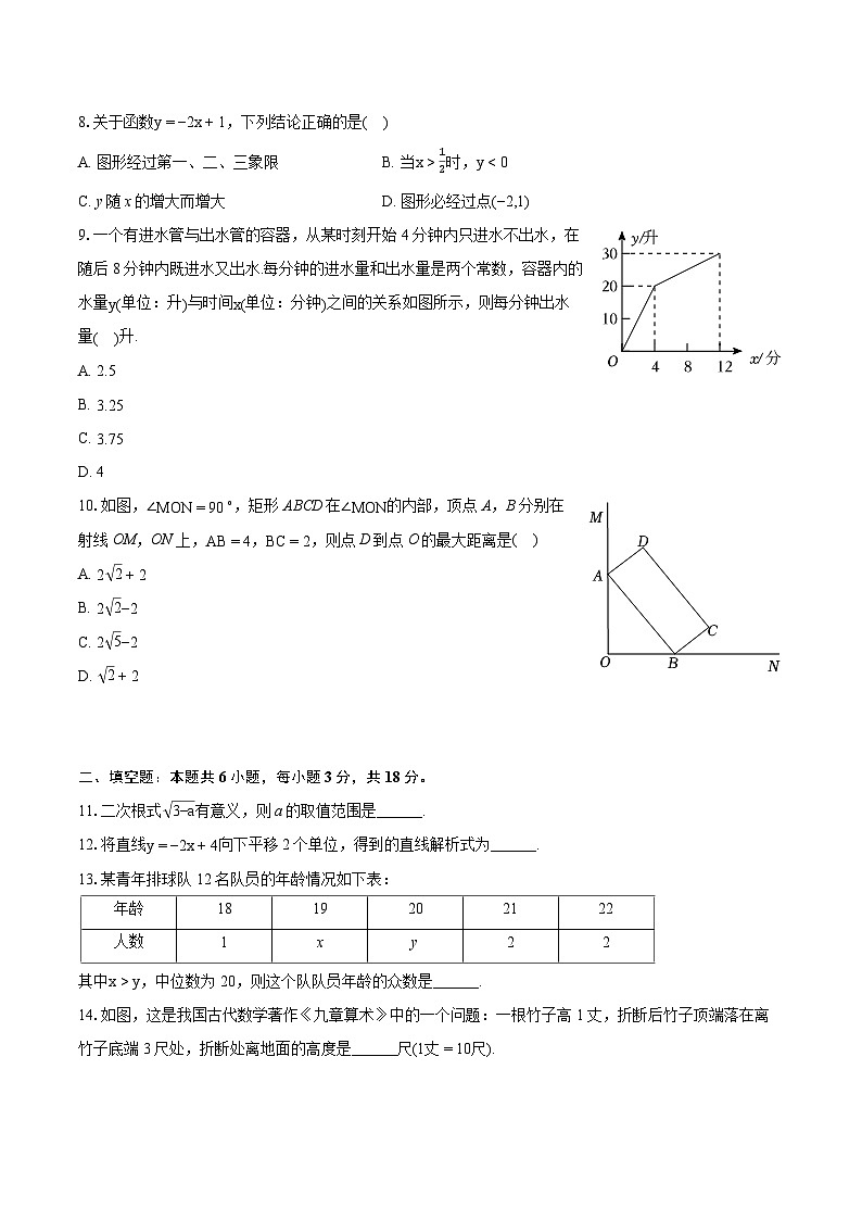 2023-2024学年湖北省荆州市监利市八年级(下)期末数学试卷(含详细答案解析)02