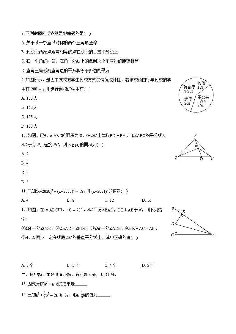 2023-2024学年四川省眉山市仁寿县八年级(下)期末数学试卷(含详细答案解析)第2页