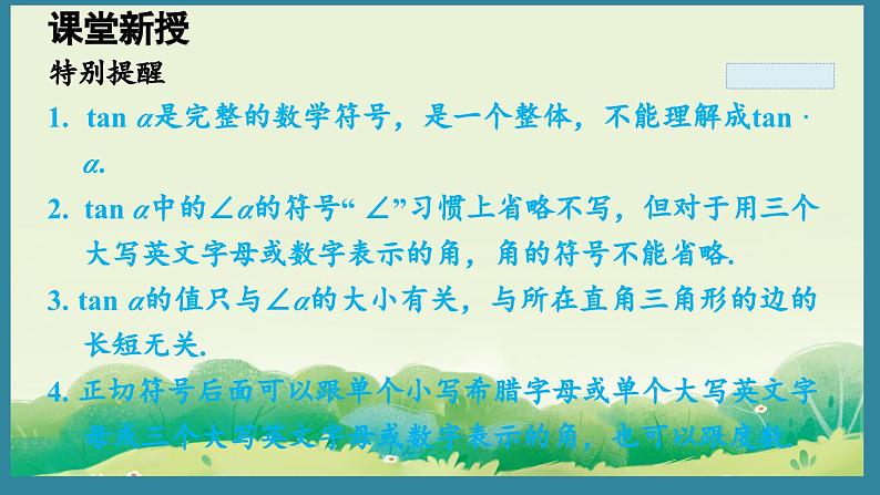 4.2 正 切 (课件)2024-2025湘教版 数学九年级上册06
