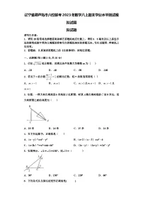 辽宁省葫芦岛市六校联考2023年数学八上期末学业水平测试模拟试题【含解析】