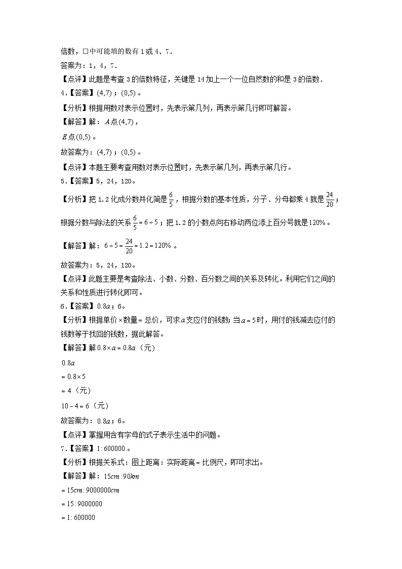 (小升初分班考试)湖北省2024年小升初数学(新初一)重点名校入学分班考试质量调研卷(答案解析)(人教版)第2页